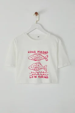 Camiseta corta texto