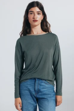 Camiseta cuello lurex