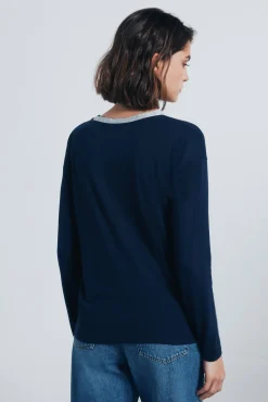 Camiseta cuello lurex