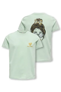 Camiseta de manga corta con estampado frontal