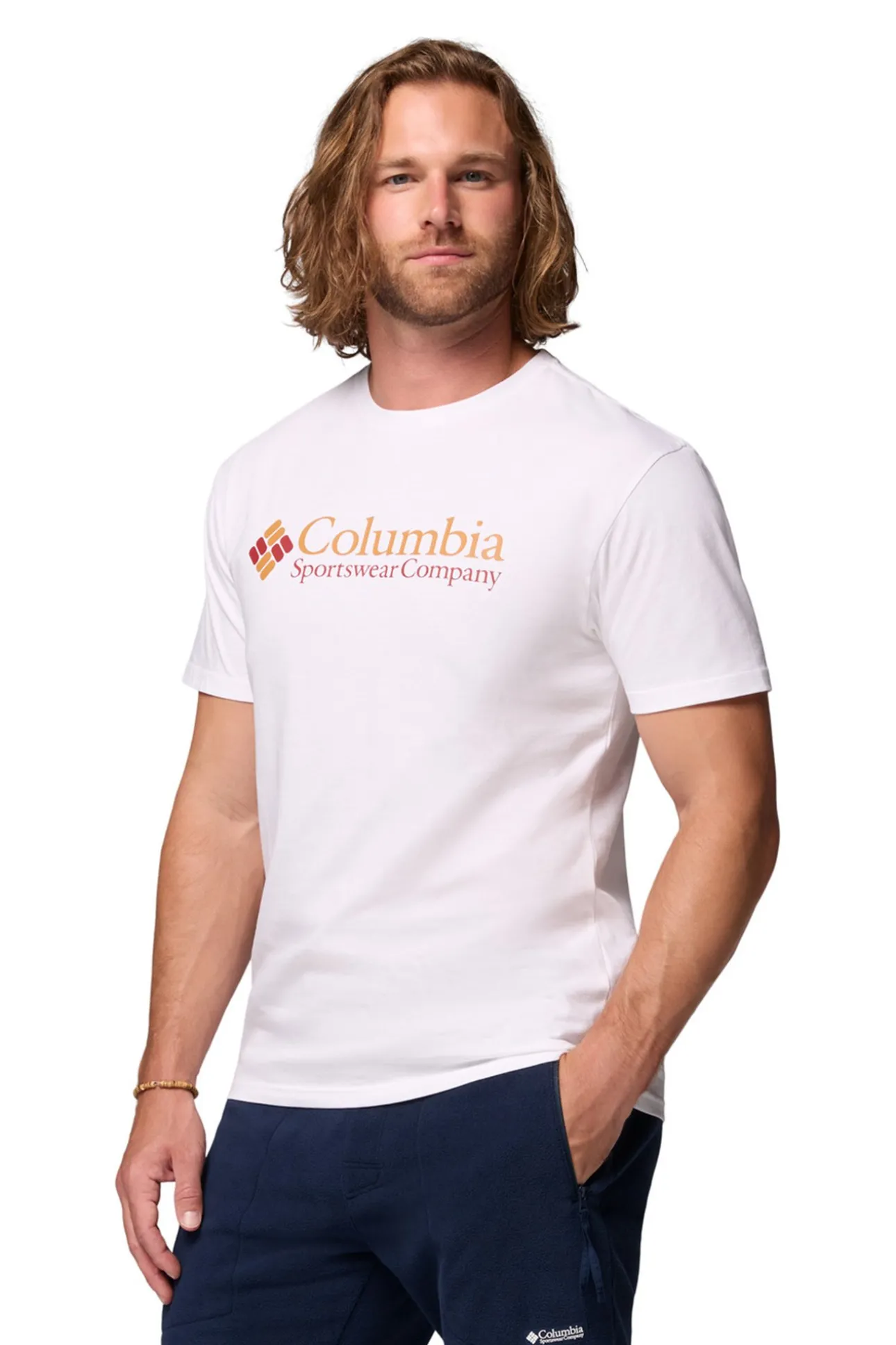Camiseta de manga corta de algod&oacute;n org&aacute;nico Basic Logo&trade; de Columbia para hombre