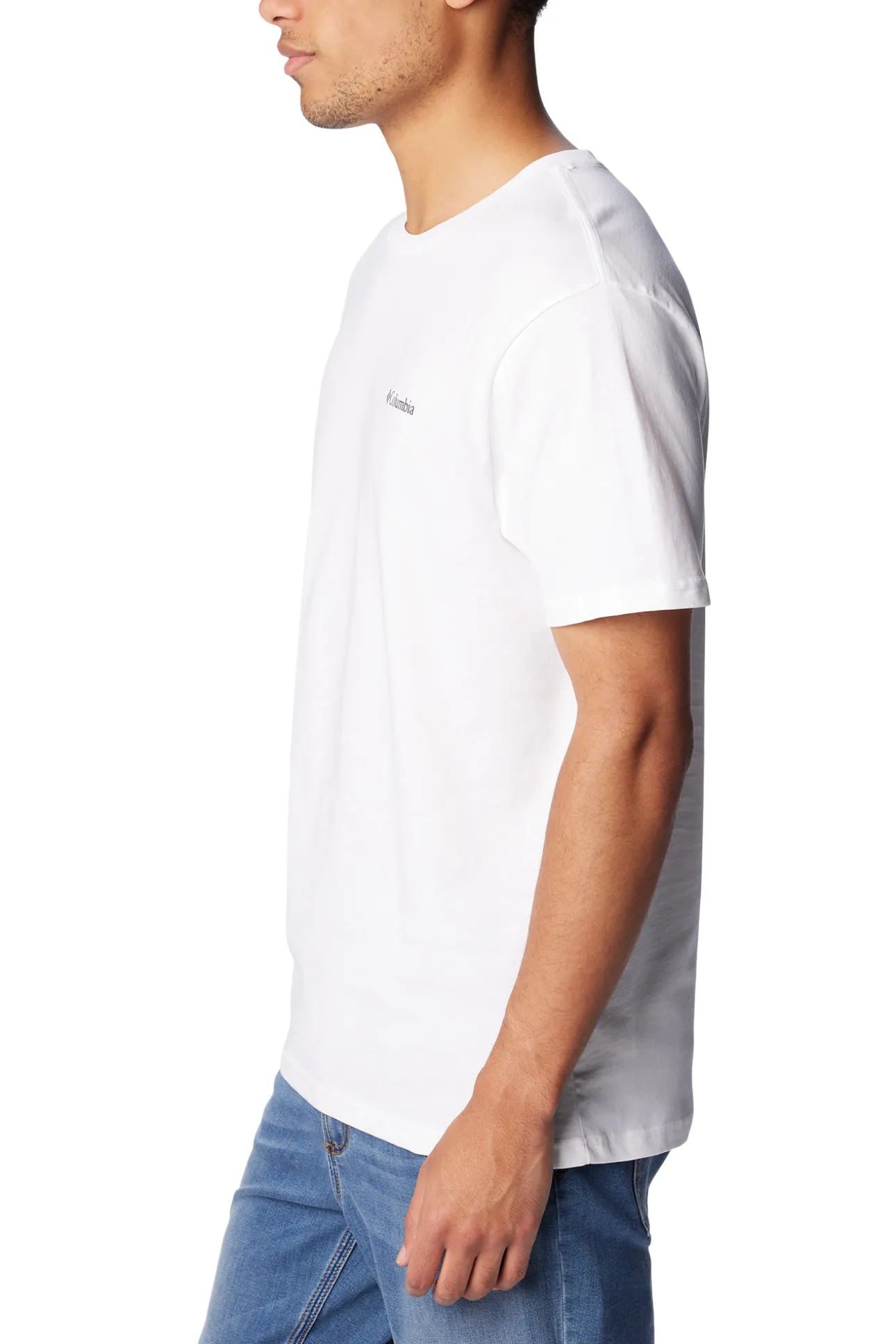Camiseta de manga corta de algod&oacute;n org&aacute;nico Basic Logo&trade; de Columbia para hombre