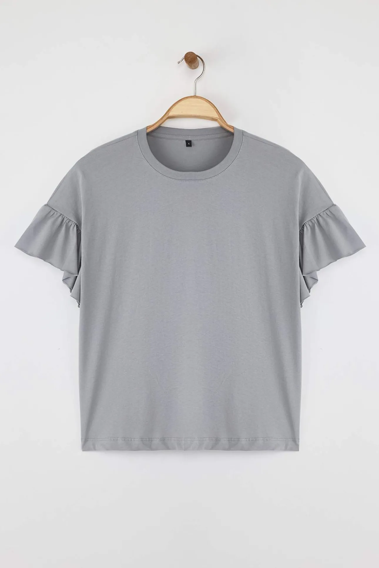 Camiseta de manga corta volantes