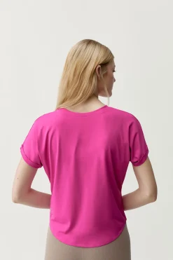 Camiseta deportiva Azami rosa fucsia