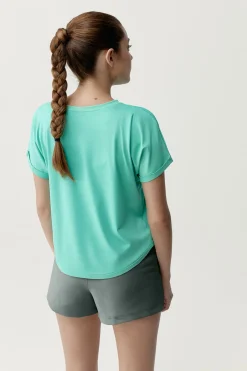 Camiseta deportiva Azami verde turquesa