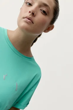 Camiseta deportiva Azami verde turquesa