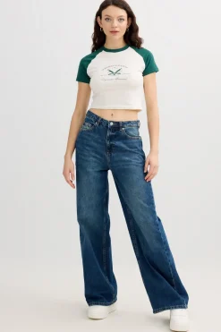 Camiseta deportiva crop