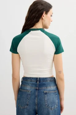 Camiseta deportiva crop