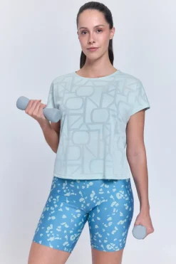 Camiseta deportiva mesh manca corta