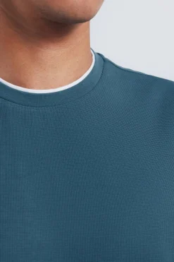 Camiseta doble tejido waffle