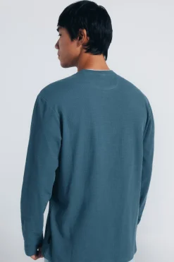 Camiseta doble tejido waffle