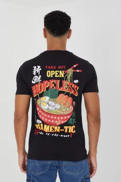 Camiseta estampada en espalda