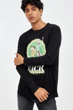 Camiseta Estampado Rick And Mo