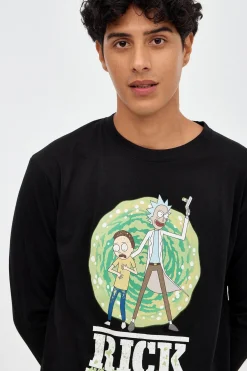 Camiseta Estampado Rick And Mo