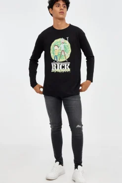 Camiseta Estampado Rick And Mo