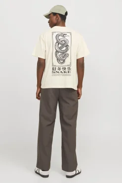 Camiseta loose fit manga corta