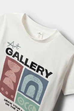 Camiseta manga corta art ni&ntilde;o