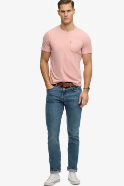 Camiseta manga corta básica con bolsillo