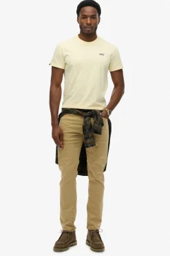 Camiseta manga corta básica con logotipo pequeño