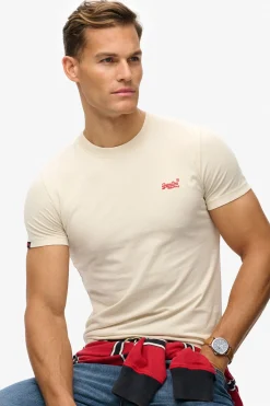 Camiseta manga corta b&aacute;sica con logotipo peque&ntilde;o