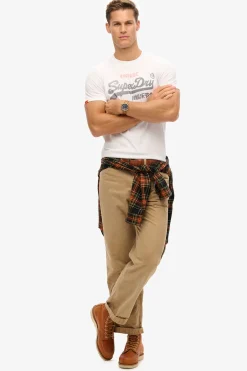 Camiseta manga corta básica con logotipo grande