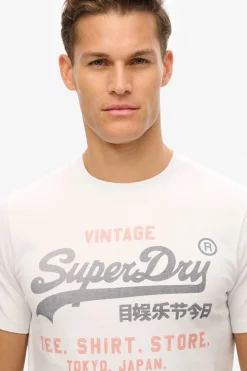 Camiseta manga corta b&aacute;sica con logotipo grande