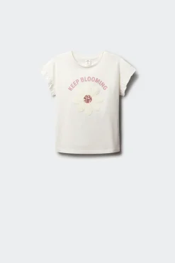 Camiseta manga corta blooming niña