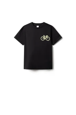 Camiseta manga corta boxy niño