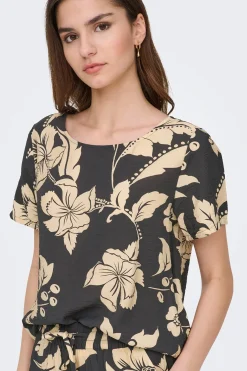 Camiseta manga corta estampada