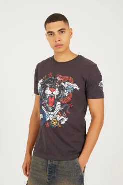 Camiseta manga corta estampada