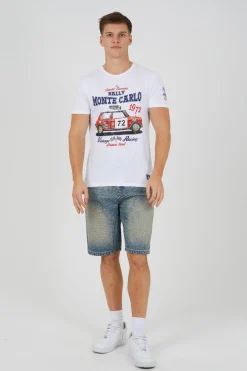 Camiseta manga corta estampada