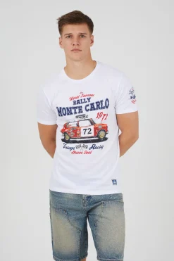 Camiseta manga corta estampada