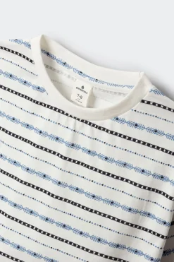 Camiseta manga corta etnica ni&ntilde;o