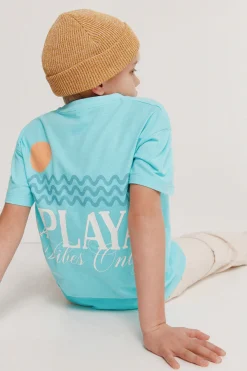Camiseta manga corta la playa niño