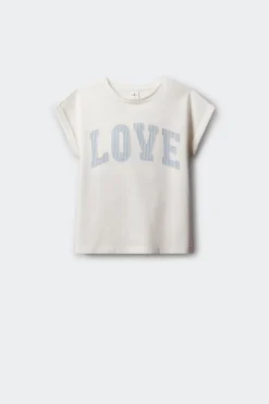 Camiseta manga corta love ni&ntilde;a