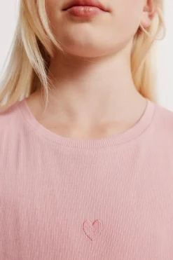 Camiseta manga corta rib ni&ntilde;a