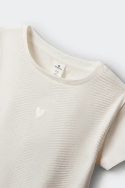 Camiseta manga corta rib ni&ntilde;a