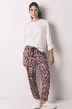 Camiseta manga larga 100% algod&oacute;n blanca