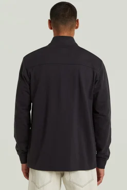 Camiseta manga larga, cierre cremallera