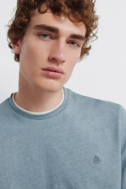 Camiseta manga larga doble microraya