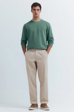 Camiseta manga larga doble melange