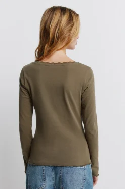 Camiseta manga larga lace