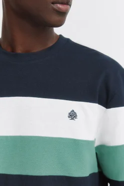 Camiseta manga larga piqu&eacute; cortes