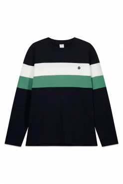 Camiseta manga larga piqu&eacute; cortes