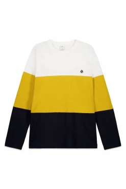 Camiseta manga larga piqu&eacute; bloques