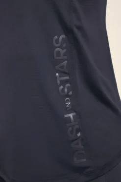 Camiseta microfibra halter negra