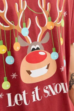 Camiseta navide&ntilde;a manga corta