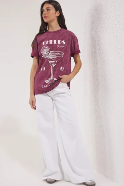 Camiseta oversize manga corta