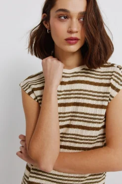 Camiseta punto rayas