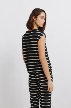 Camiseta punto rayas